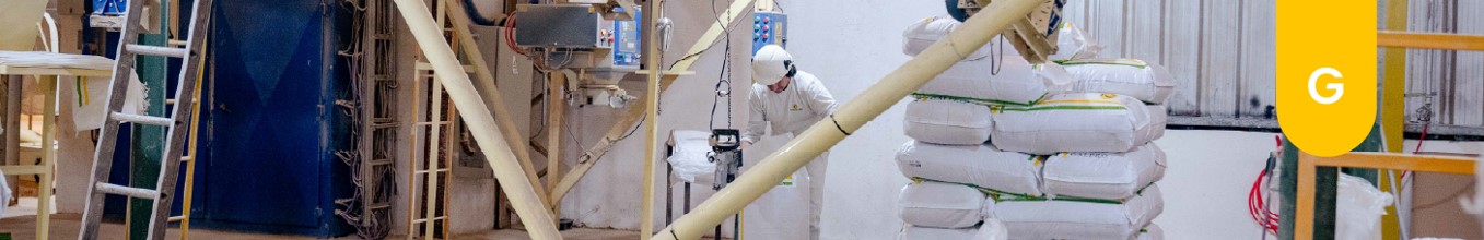 Imagen de personas trabajando en la producción de proteínas